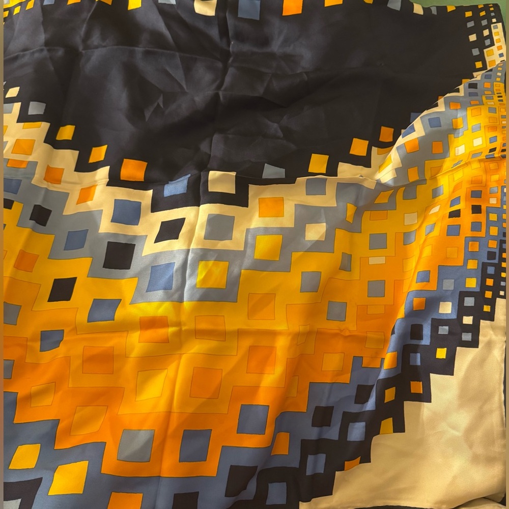 VTG Christian Dior Geometric Pattern Scarf